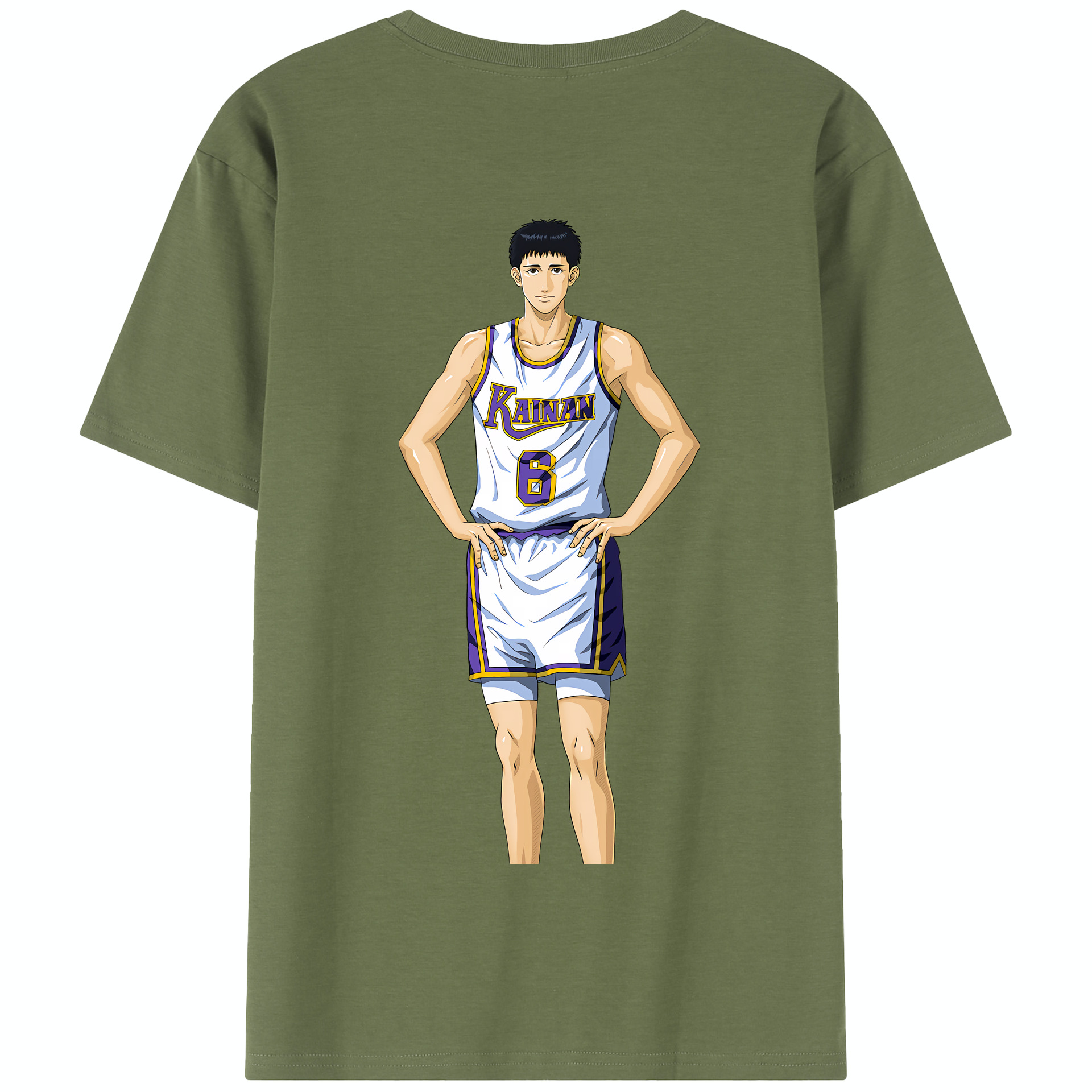 SLAM DUNK／スラムダンク 綿100％半袖Tシャツ（背面プリント）
